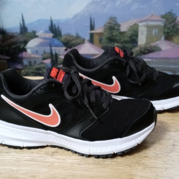 👩Nike Downshifter 6 Black/Coral Athletic Shoes - Size 6.5 - 684765-002🏃📿🦋💐 - Picture 11 of 11